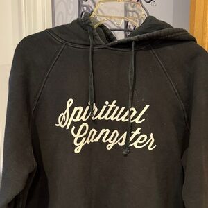 Spiritual Gangster Black Hoodie with White Logo